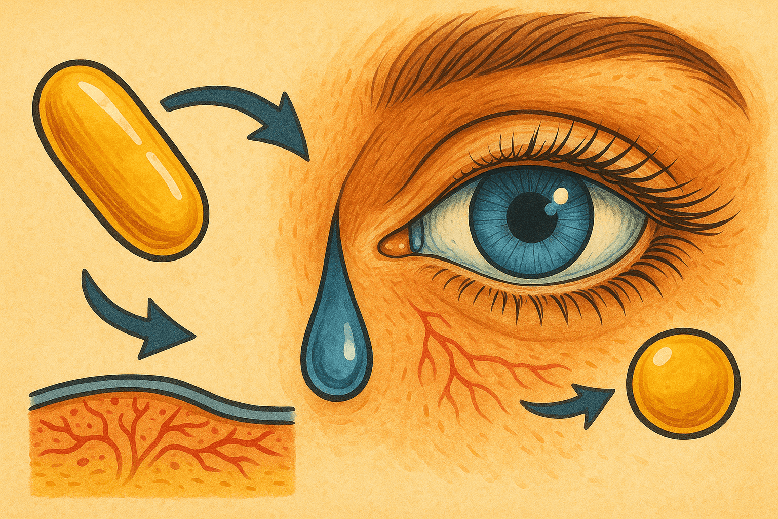 Ômega-3: O “Lubrificante Natural” para Olhos Secos