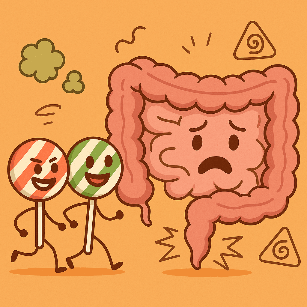 Sorbitol e Manitol: Os “Doces Travessos” do Intestino e os Bastidores da Síndrome do Intestino Irritável