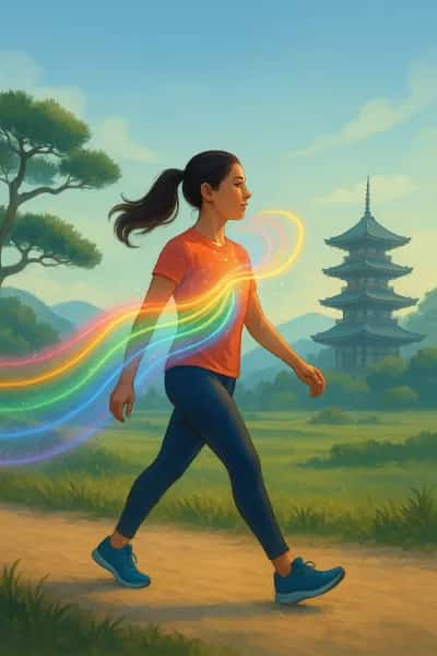 Pintando Sua Saúde: O Método Japonês de Caminhada como Arte em Movimento
