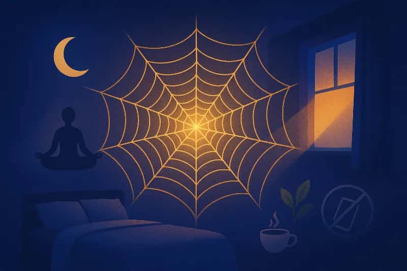 Higiene do Sono: Teça Sua Teia de Aranha para Dormir como um Bebê