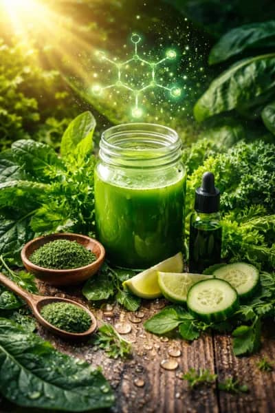 O "Sangue" Verde: Como a Clorofila Atua como um Suporte Vital para o Seu Corpo