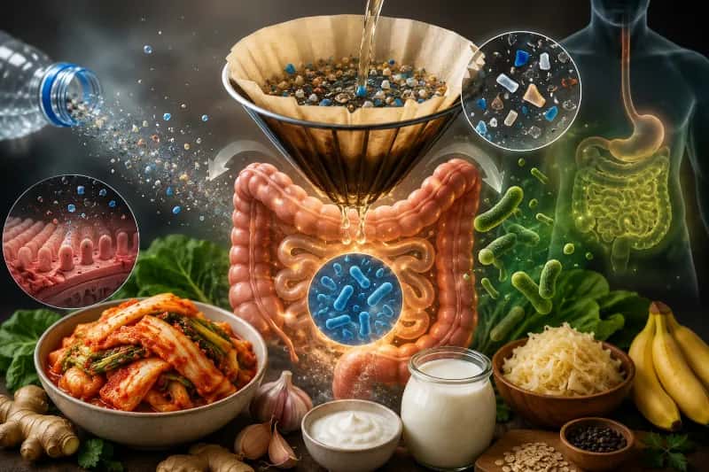 O Filtro de Café Vivo: Como os Probióticos Podem Salvar Seu Intestino da Invasão do Microplástico